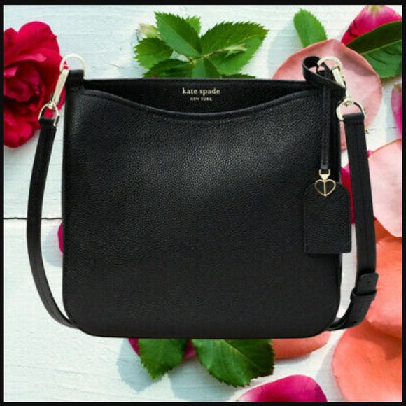 BNWT Kate Spade New York Margaux Large Black Leather Cross Body Bag MSRP $258.00 - Picture 10 of 12